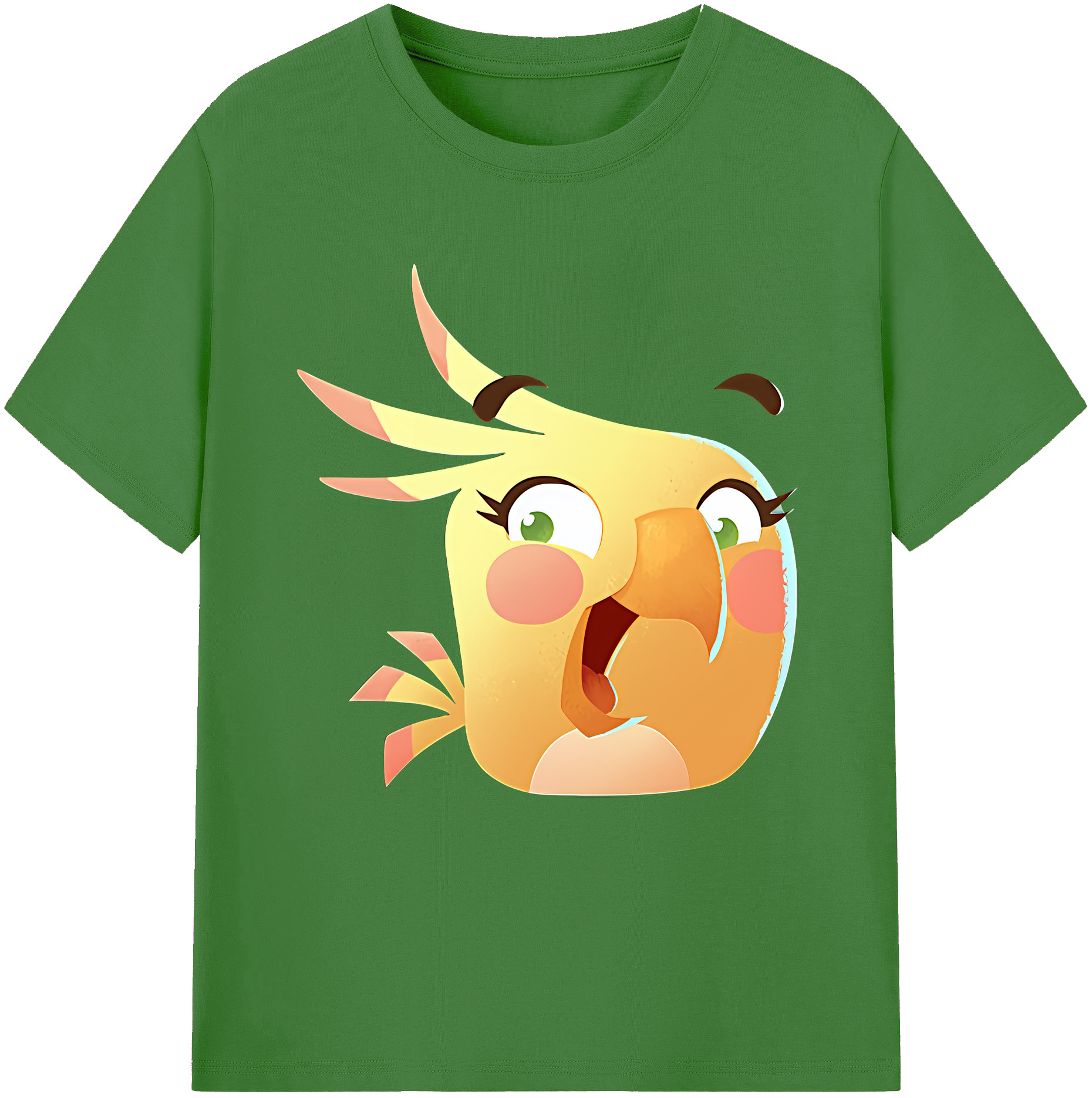 （画像用） Angry Birds アングリーバード レディースカジュアルプリントTシャツ（綿100％）